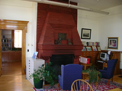 Library Fireplace